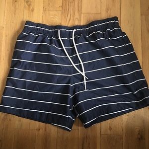 Striped H&M Swimming Trunks